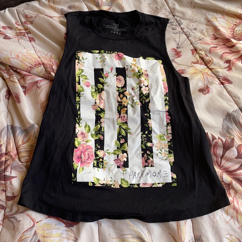 Floral Paramore tank top